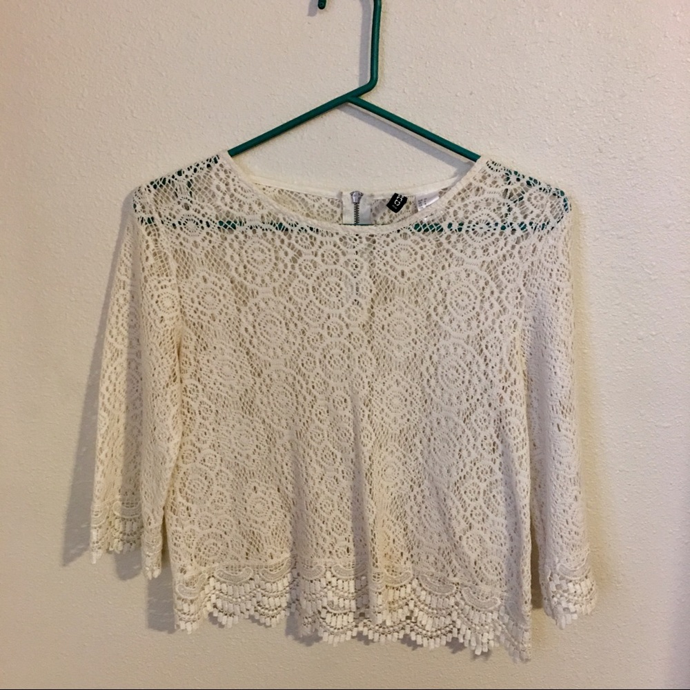 Floral Lace Crop
